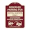 Signmission Reserved Parking for Hotel Guests Unauthorized Vehicles Towed Away Alum, 24" x 18", BU-1824-23098 A-DES-BU-1824-23098 - alternate 1